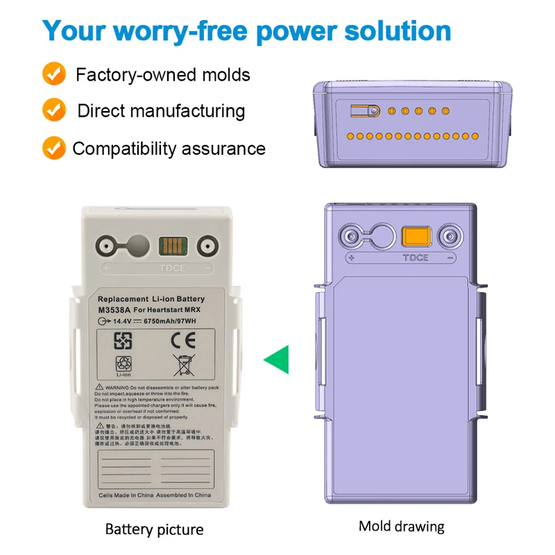 M3535A For Philips MRX Monitor/Defibrillator Series Battery