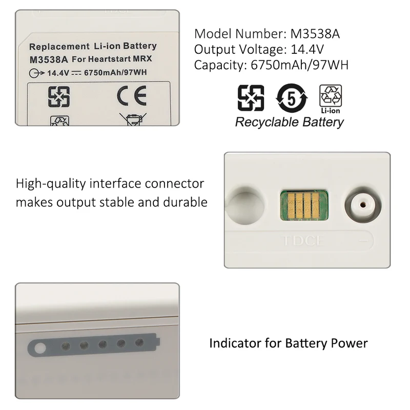 M3535A For Philips MRX Monitor/Defibrillator Series Battery