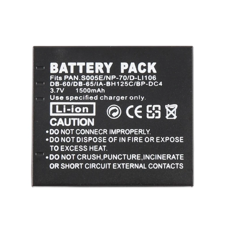 S005E Replacement Camera Battery For Panasonic DMC-FX8 LX1 LX9