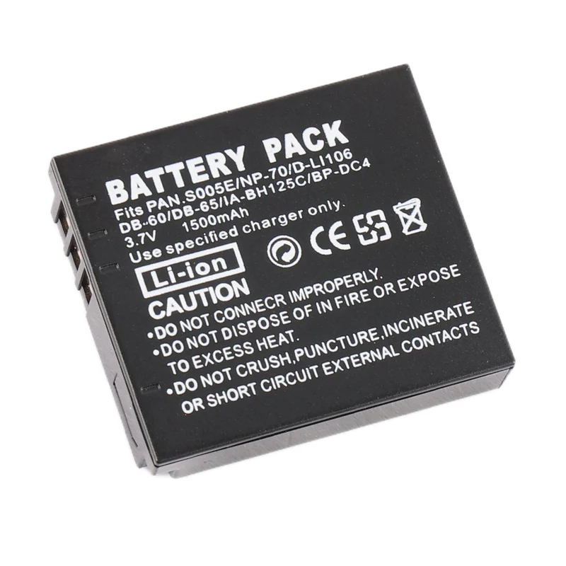 S005E Replacement Camera Battery For Panasonic DMC-FX8 LX1 LX9