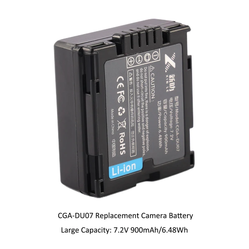 CGA-DU07 Replacement Camera Battery For Panasonic CGA-DU06 VW-VBD070