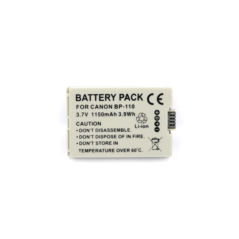 BP-110 Replacement Camera Battery For Canon Legria HF R26 R28 R206 R208
