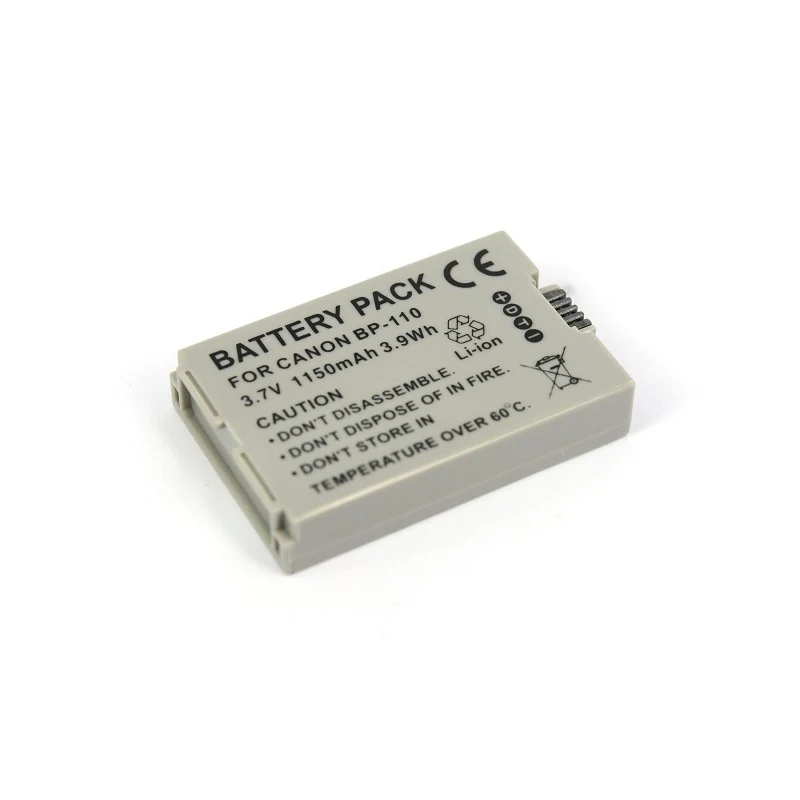 BP-110 Replacement Camera Battery For Canon Legria HF R26 R28 R206 R208