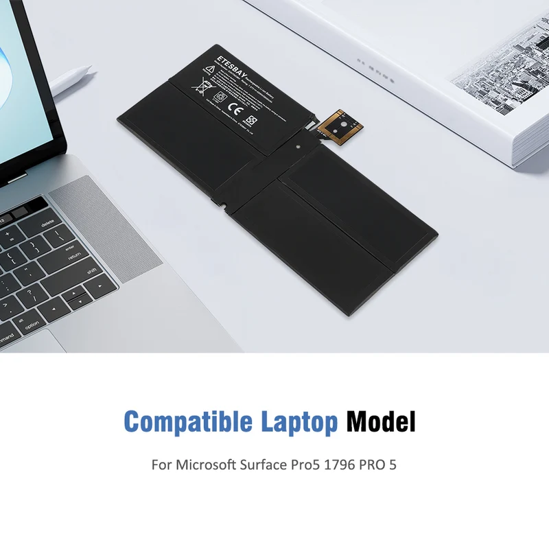 G3HTA038H DYNM02 Laptop Battery for Microsoft Surface Pro 5 1796 Series Tablet | CA Stock