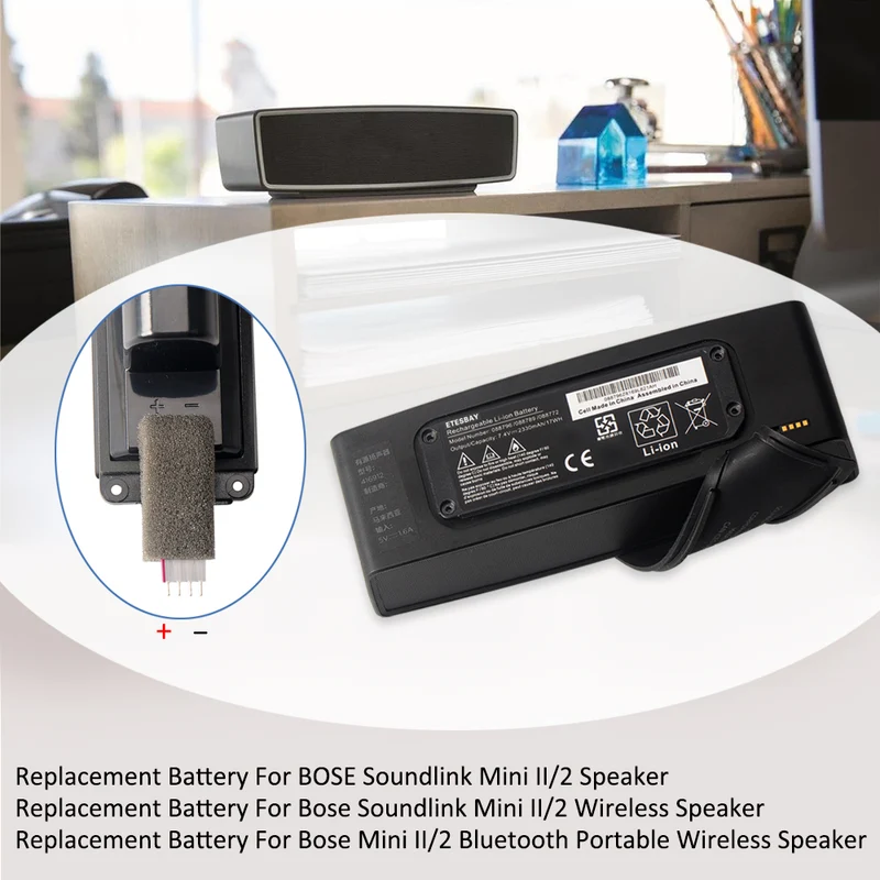 088796 088789 088772 080841 Bluetooth Speaker Wireless Battery For BOSE Soundlink Mini 2 | CA Stock