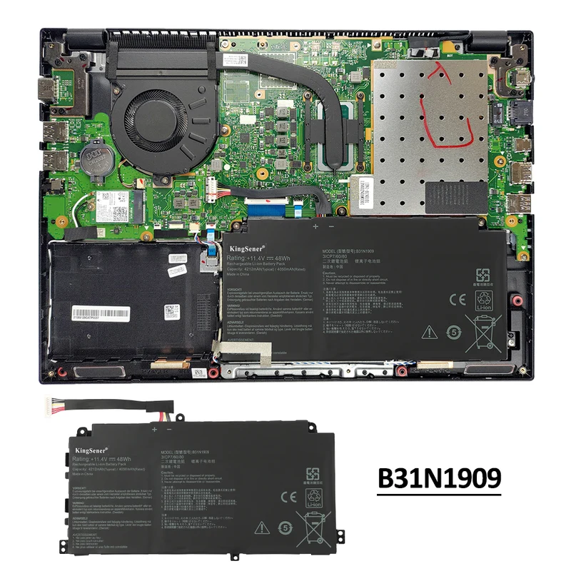 B31N1909 Laptop Battery For Asus ExpertBook P2 P2451 P2451F P2451FA