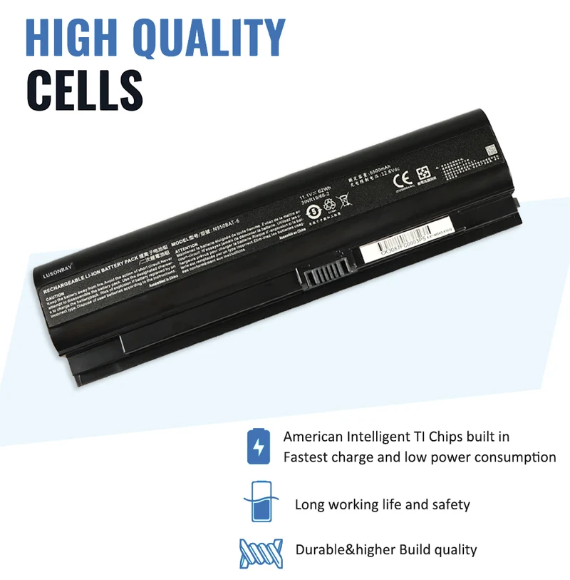 N950BAT-6 Laptop battery For Hasee ZX7-CP5G ZX7-CT5DA ZX8-CT5DA ZX8-CR5S1 | LUSONBAY