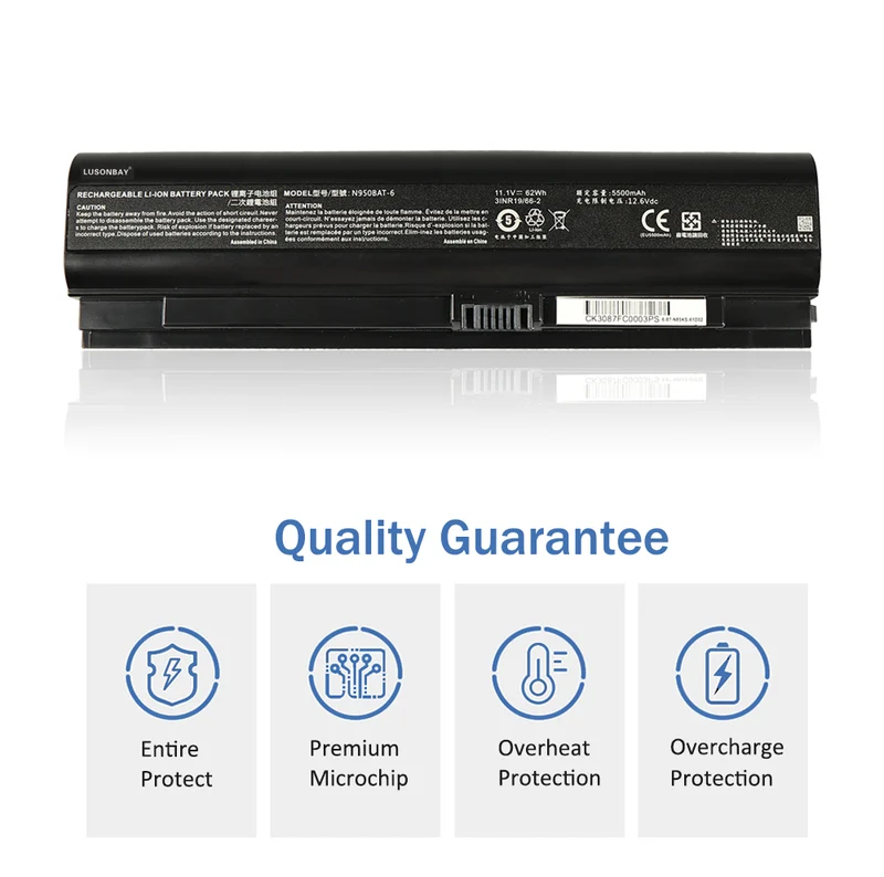 N950BAT-6 Laptop battery For Hasee ZX7-CP5G ZX7-CT5DA ZX8-CT5DA ZX8-CR5S1 | LUSONBAY