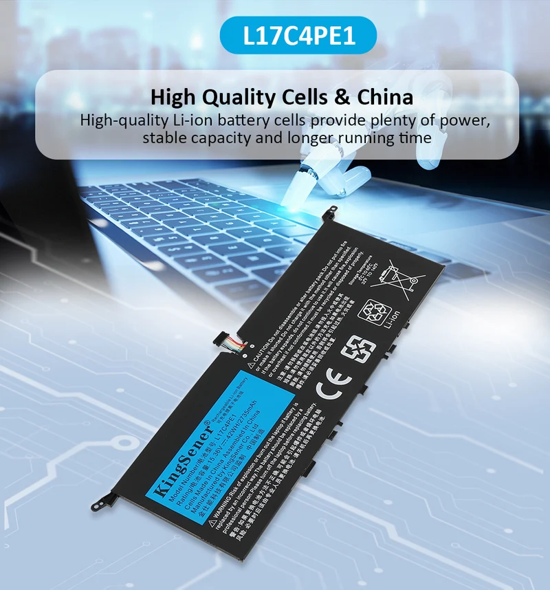 L17M4PE1 Battery for Lenovo IdeaPad 730S Yoga S730 42Wh