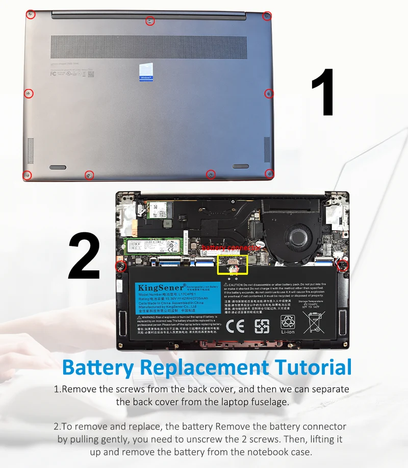 L17M4PE1 Battery for Lenovo IdeaPad 730S Yoga S730 42Wh