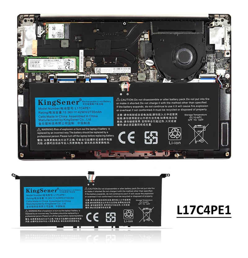 L17M4PE1 Battery for Lenovo IdeaPad 730S Yoga S730 42Wh