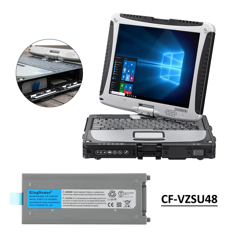 CF-VZSU48 Replacement Battery for Panasonic Toughbook CF-19 MK1–MK8 — 10.65V 61Wh