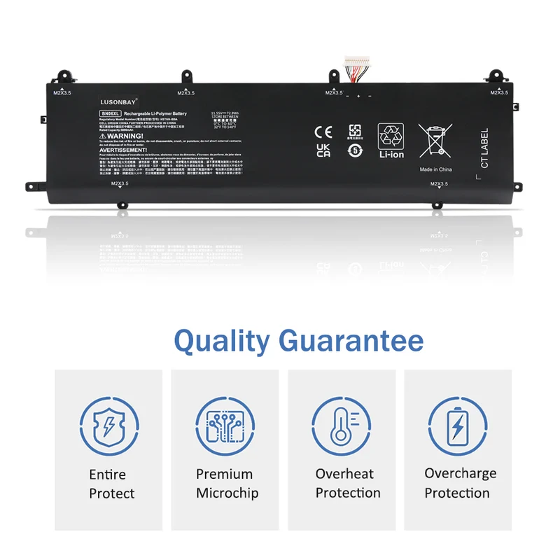 BN06XL Laptop Battery For HP Spectre X360 15-EB000 15T-EB000 15-EB0XXX 15-EB0025TX 15-EB0035TX | LUSONBAY