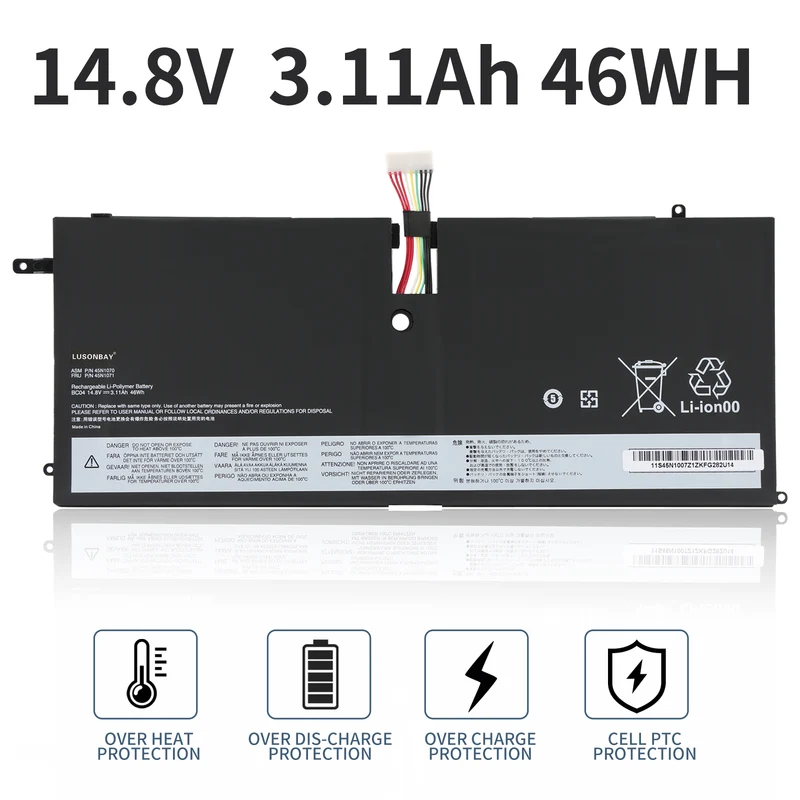 45N1070 45N1071 Laptop Battery For Lenovo ThinkPad X1 Carbon Series 3444 3448 3460 Tablet | LUSONBAY