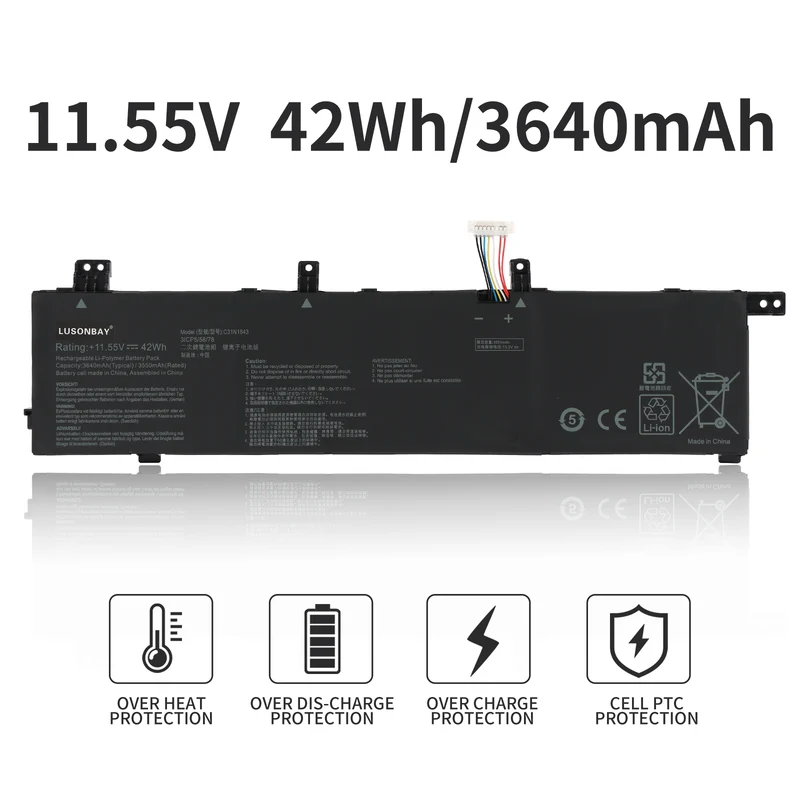 C31N1843 Laptop Battery For ASUS VivoBook S14 S432 S432FA S432FL | LUSONBAY