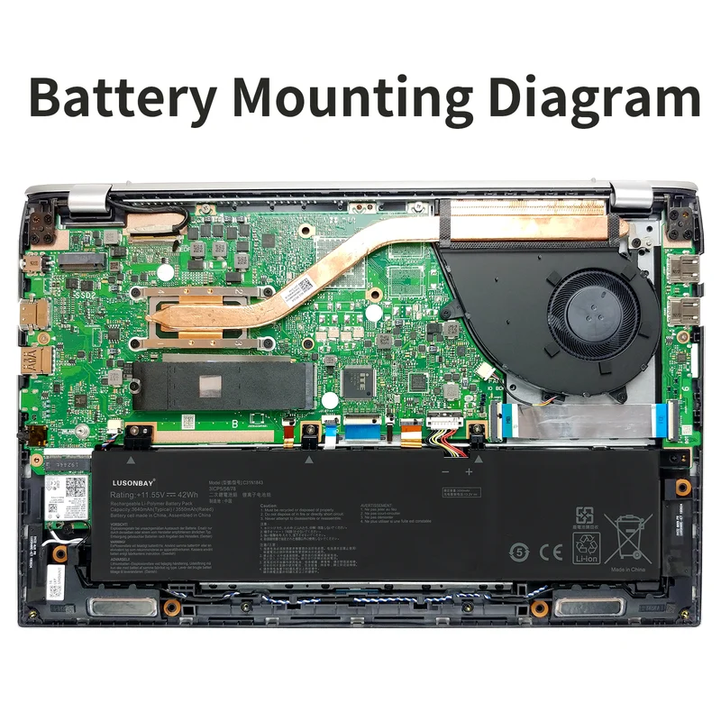 C31N1843 Laptop Battery For ASUS VivoBook S14 S432 S432FA S432FL | LUSONBAY