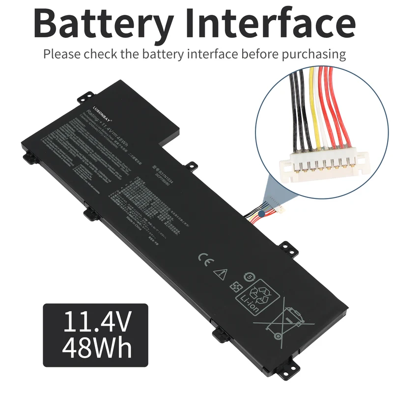 B31N1534 Laptop Battery for Asus Zenbook UX510 UX510UW UX510UX UX510UX-CN020T-BE Series | LUSONBAY