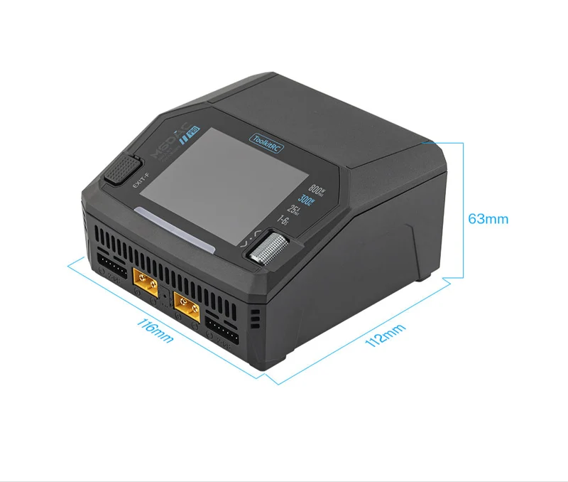 ToolkitRC Chargeur Duo M6DAC Pro 1-6S 16A 300W AC/DC TK14200