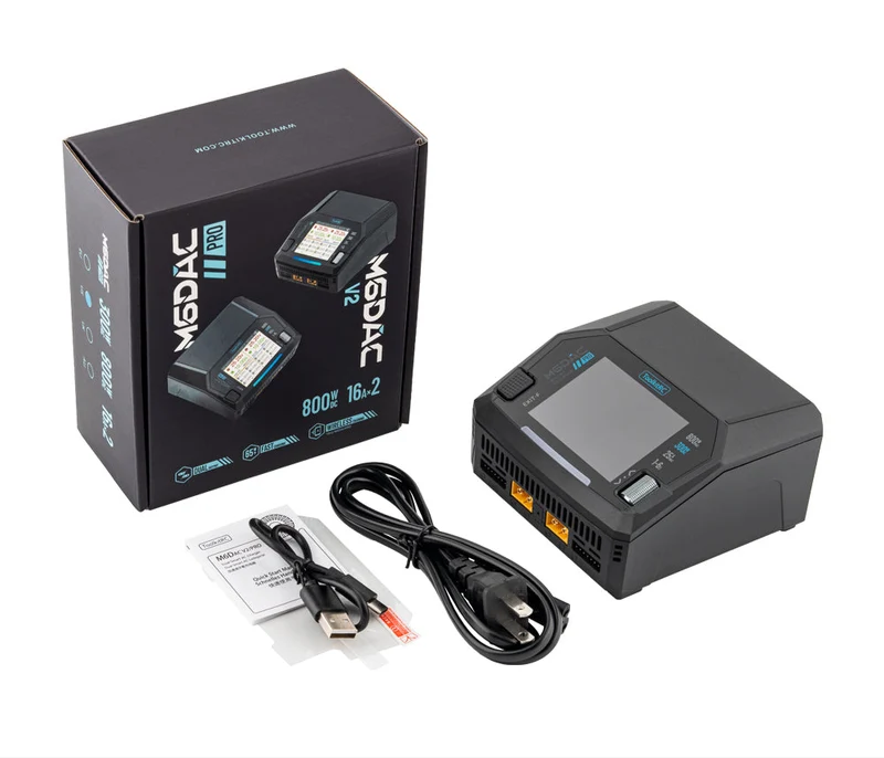 ToolkitRC Chargeur Duo M6DAC Pro 1-6S 16A 300W AC/DC TK14200