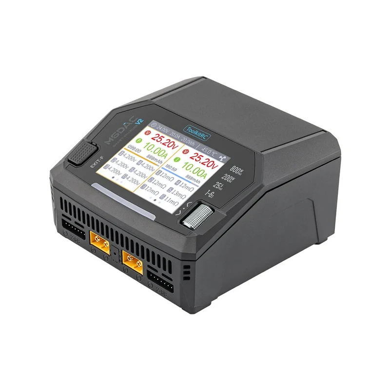 ToolkitRC Chargeur Duo M6DAC V2 1-6S 16A 200W AC/DC TK14100