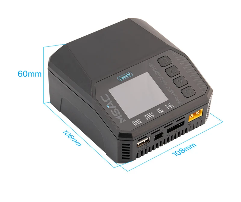 ToolkitRC Chargeur M6AC 1-6S 15A 100W AC/DC TK13800
