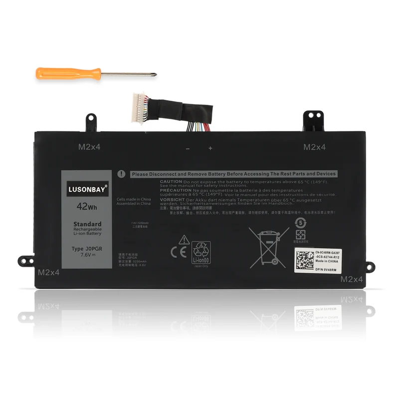 1WND8 J0PGR Battery for Dell Latitude 12 7275 XPS 12 9250 — 7.6V 30Wh