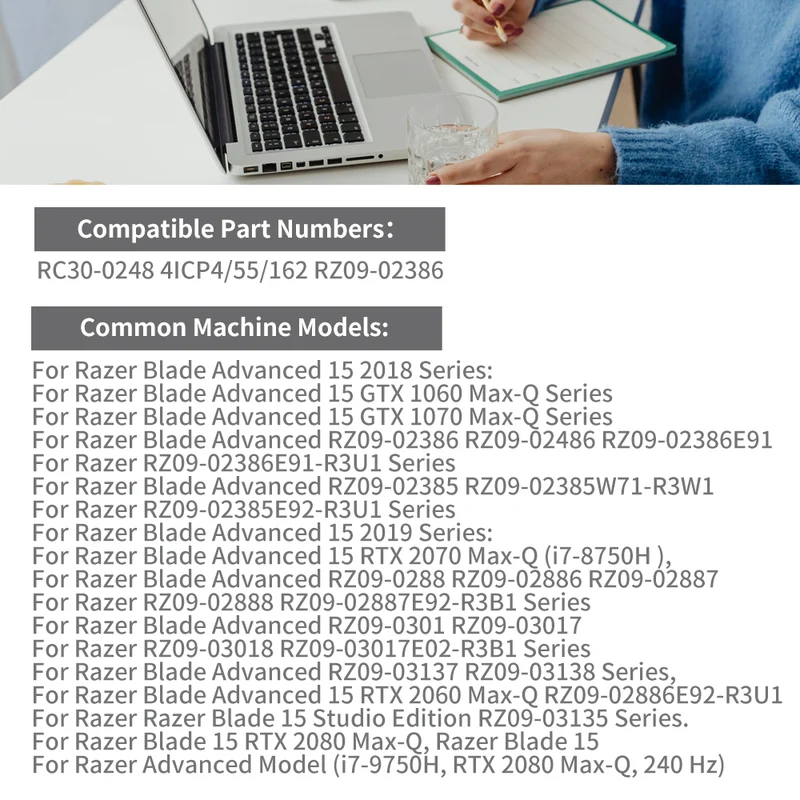 RC30-0248 RZ09-02386E91 Battery For Razer Blade 15 GTX 1060 1070 LUSONBAY | EU Stock