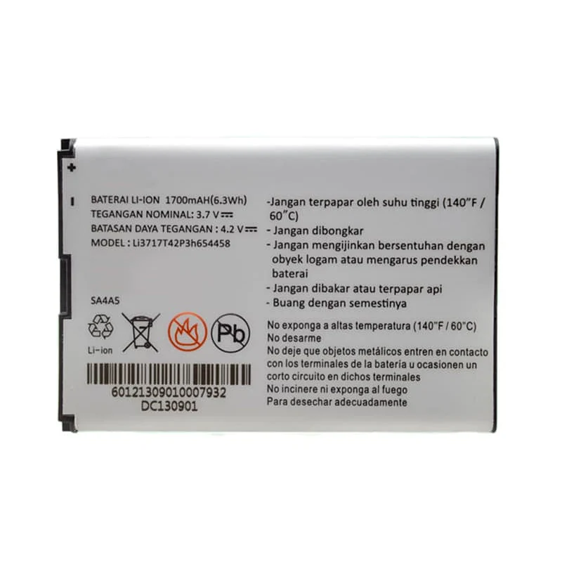 LI3717T42P3H654458 Replacement Battery For ZTE MF63 AC60 EUFI890 AR918B