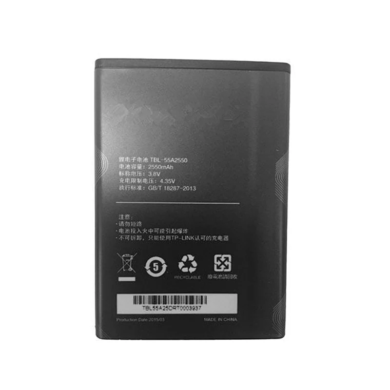 TBL-55A2550 Replacement Battery For TP-LINK TL-TR961 M7350