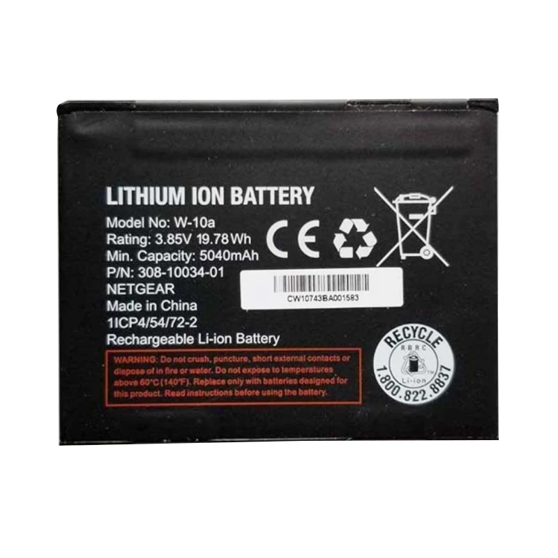 W-10A Replacement Battery For Netgear NightHawk Router/Modem M1 MR1100