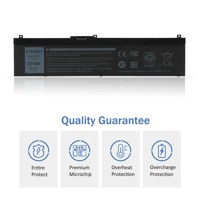NYFJH 0WNRC Laptop Battery For Dell Precision 7530 7730 7730 P34E Series | CA Stock