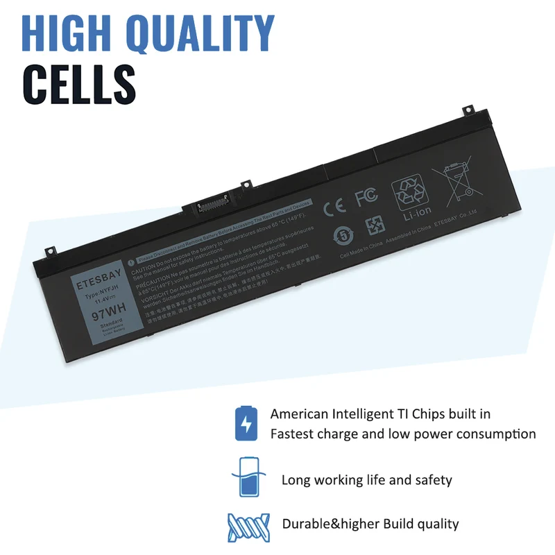 NYFJH 0WNRC Laptop Battery For Dell Precision 7530 7730 7730 P34E Series | CA Stock