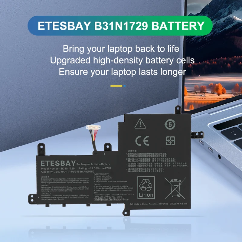 B31N1729 Battery For ASUS VivoBook S15 S530FA S530UF X530FN S5300F | ETESBAY