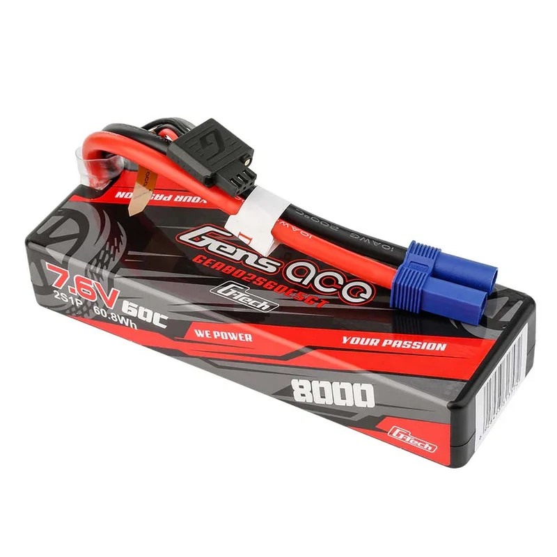 Gens Ace Accu lipo G-Tech 7.6v 8000mah 60C EC5 GEA802S60E5GT