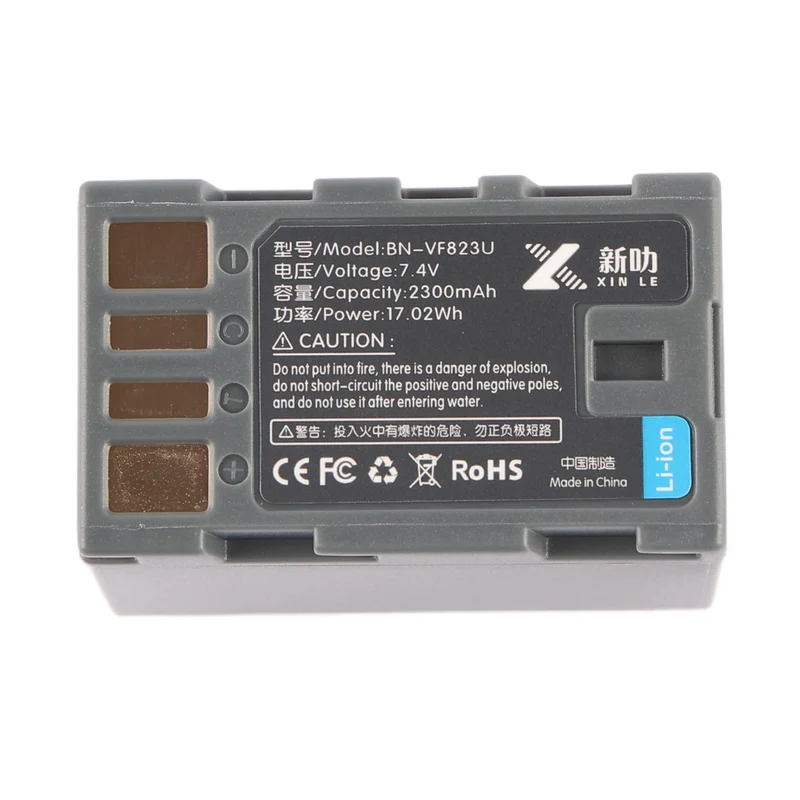 BN-VF823 BN-VF808U Replacement Camera Battery For JVC GZ-HM400 MG330 7.4V