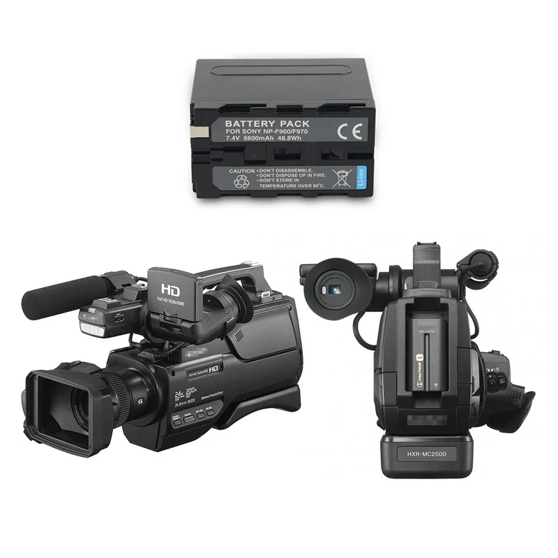 NP-F960/F970 Replacement Camera Battery For Sony HXR-MC2500 DCR-TRV1/V3 GV-D800F