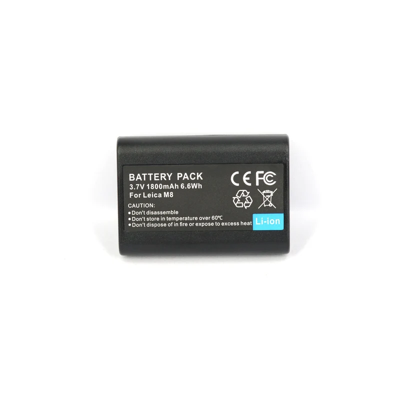 M8 Replacement Camera Battery For Leica BM8 M8 M8.2 M9 14464 1800mAh