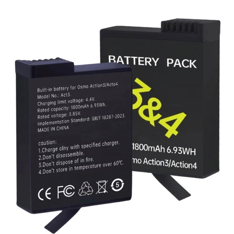ACT3 Replacement Battery For DJI Action3/4/5