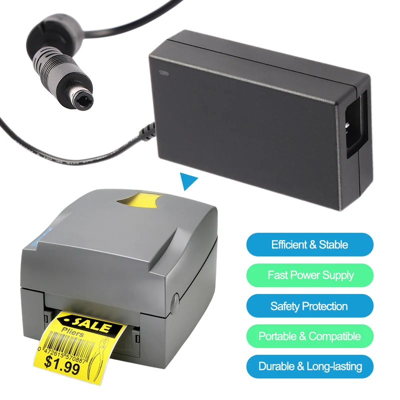 WDS060240 Power Adapter Replacement For GODEX G500 EZ-1100 Printer