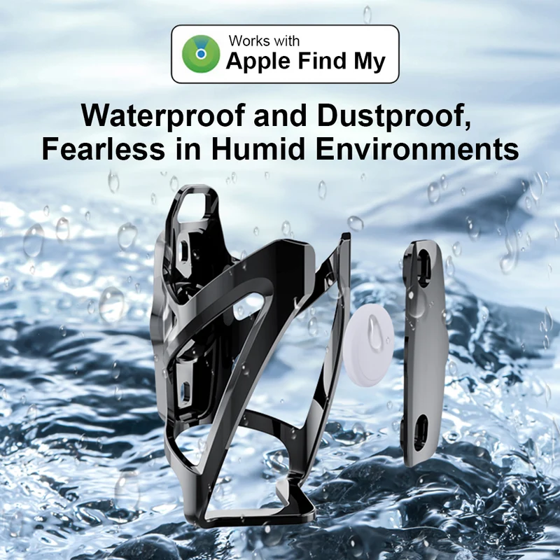T03 Apple FindMy Bicycle Bottle Holder GPS Tracker - MFi Certified AirTag Alternative