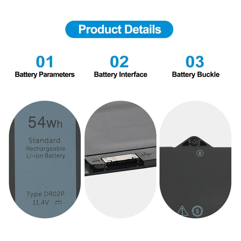 DR02P Laptop Battery For Dell Latitude 3340 3440 3450 3540 3550