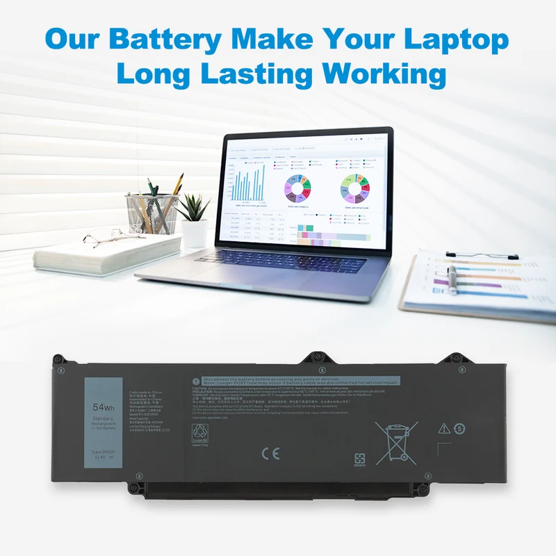 DR02P Laptop Battery For Dell Latitude 3340 3440 3450 3540 3550
