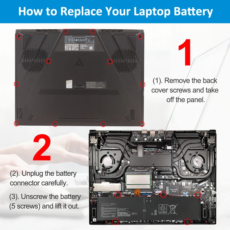 C41N2103 Laptop Battery For Asus ROG Zephyrus Duo 16 GX650RM