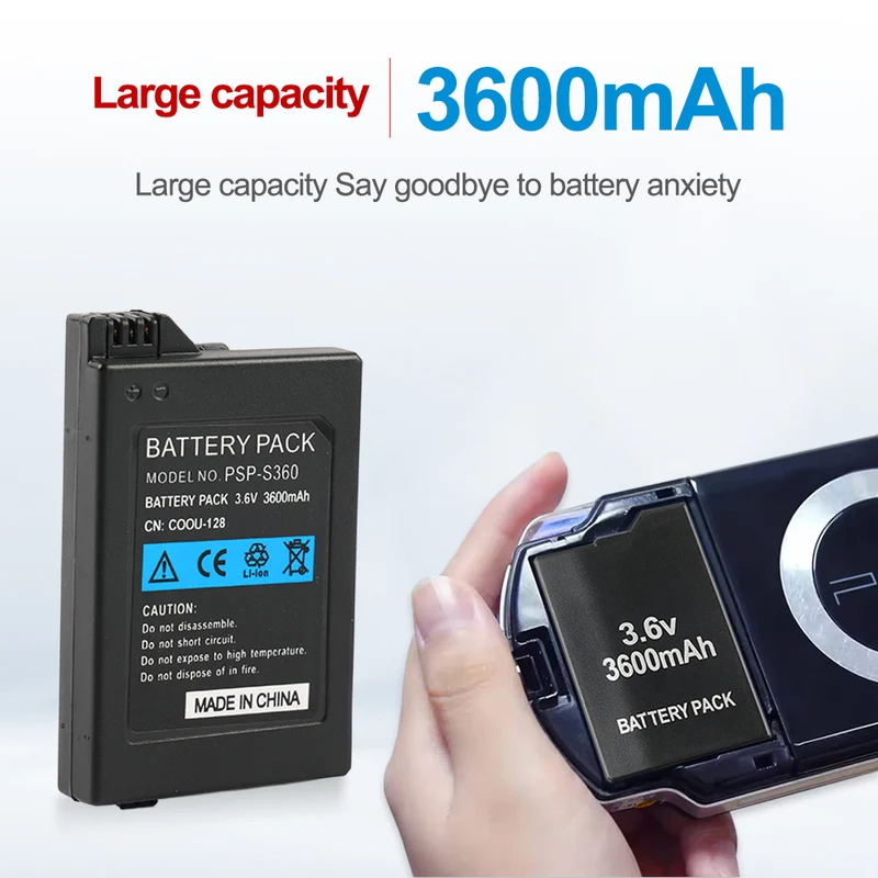 PSP-S360 Replacement Battery For Sony PSP2000 PSP3000 3001