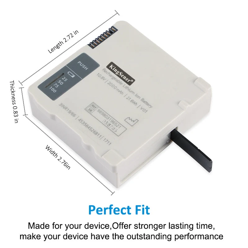 989803196521 Battery For Philips IntelliVue X3/MX100 453564526811 10.8V 21.6Wh
