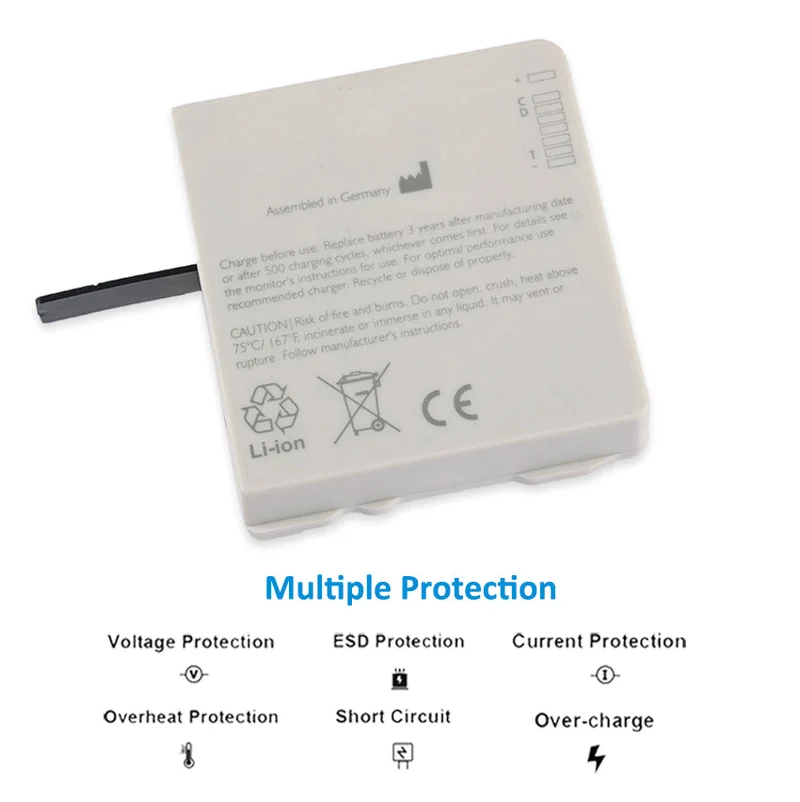 989803196521 Battery For Philips IntelliVue X3/MX100 453564526811 10.8V 21.6Wh