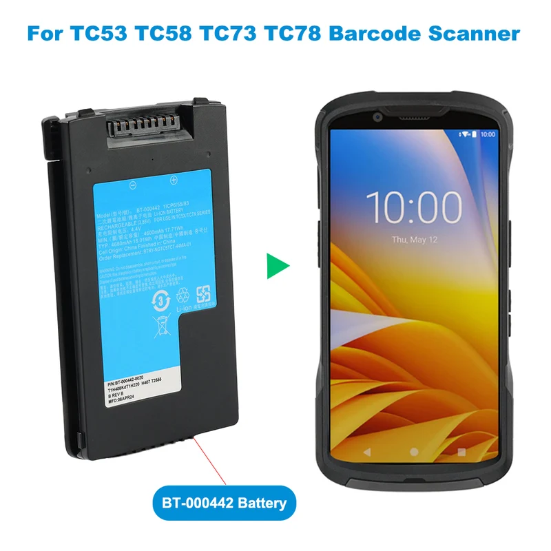 Replacement Battery For Zebra TC53 TC58 Barcode Scanner Mobile Computer