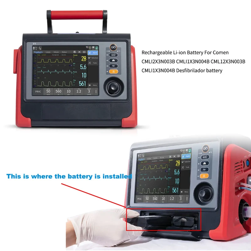 CMLI2X3I003B For Comen V1 Portable ventilator battery