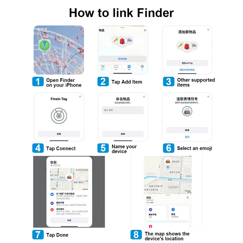 T01 Apple FindMy Bicycle Bell GPS Tracker - MFi Certified AirTag Alternative for Bike Security
