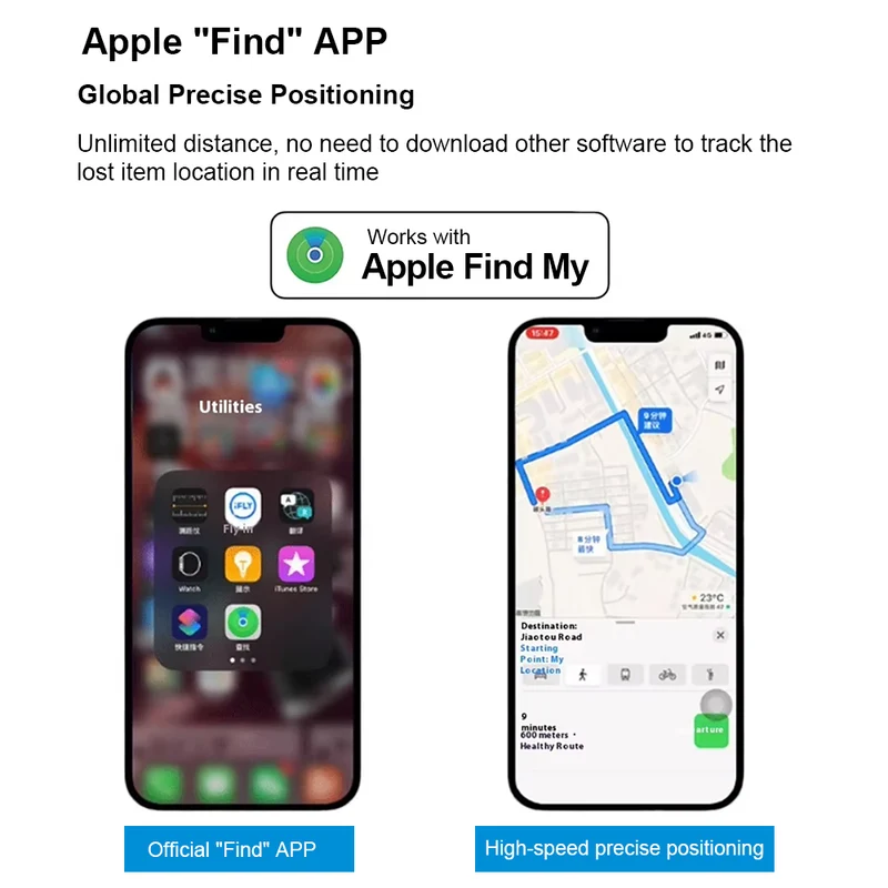 F15 iOS GPS Tracker for Luggage, Bags & Equipment–Smart Locator, Real-Time Tracking, Long Battery Life